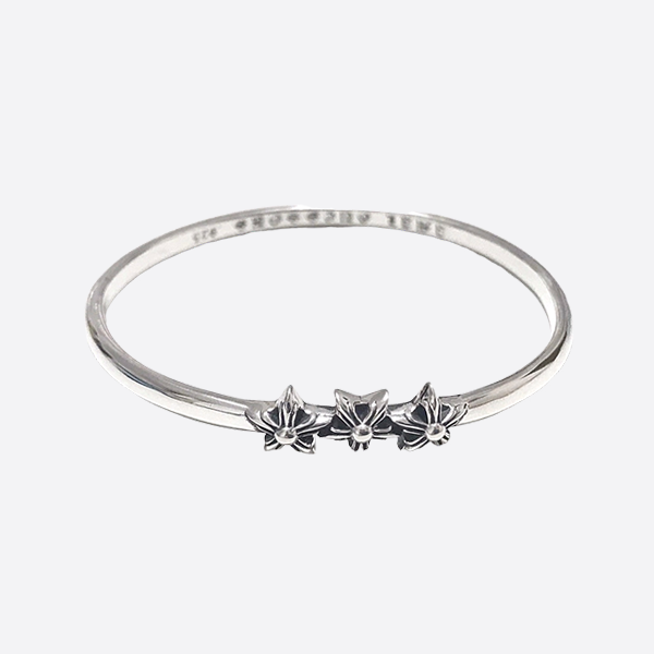 Chrome Hearts S925 Sterling Silver Six-pointed Star Bracelet