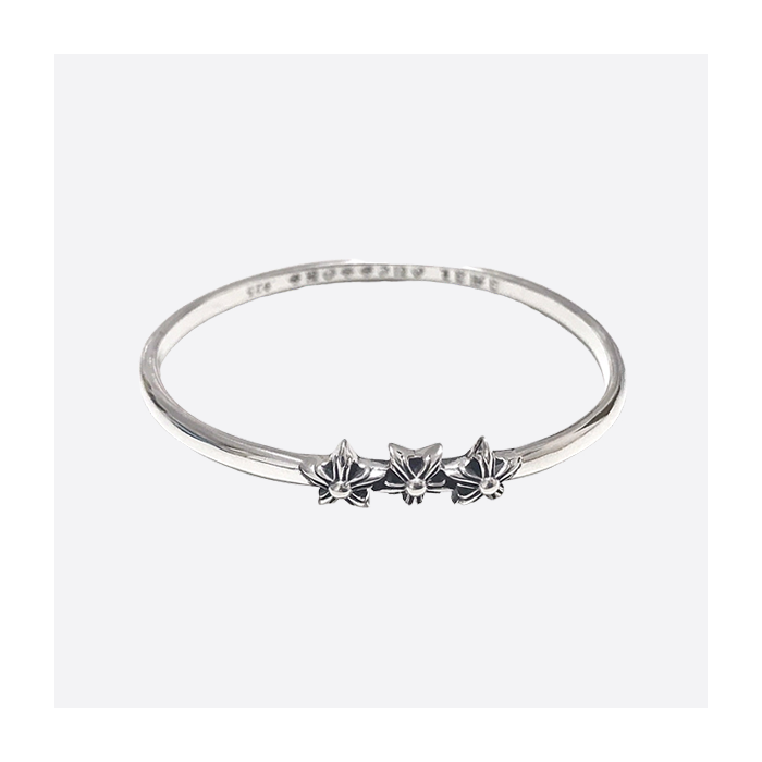 Chrome Hearts S925 Sterling Silver Six-pointed Star Bracelet