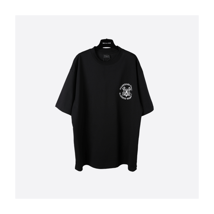 Balenciaga SS25 key patch print short sleeves