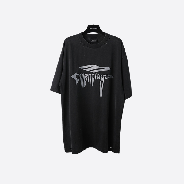 Balenciaga Big M Dissolved Letter Short Sleeve