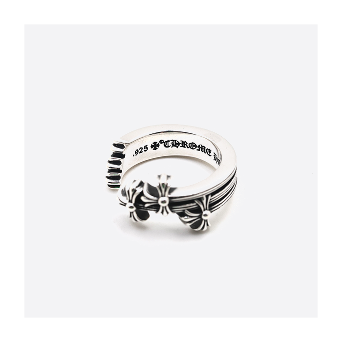 Chrome Hearts S925 Sterling Silver Open Cross Ring 15160-230924-0272